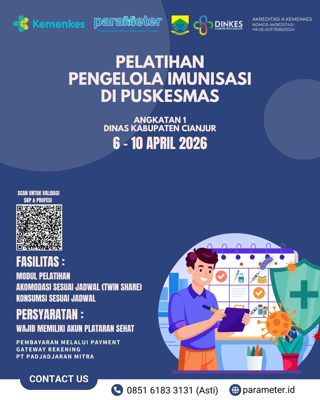 Pelatihan Pengelola Imunisasi di Puskesmas Angkatan 1 2026