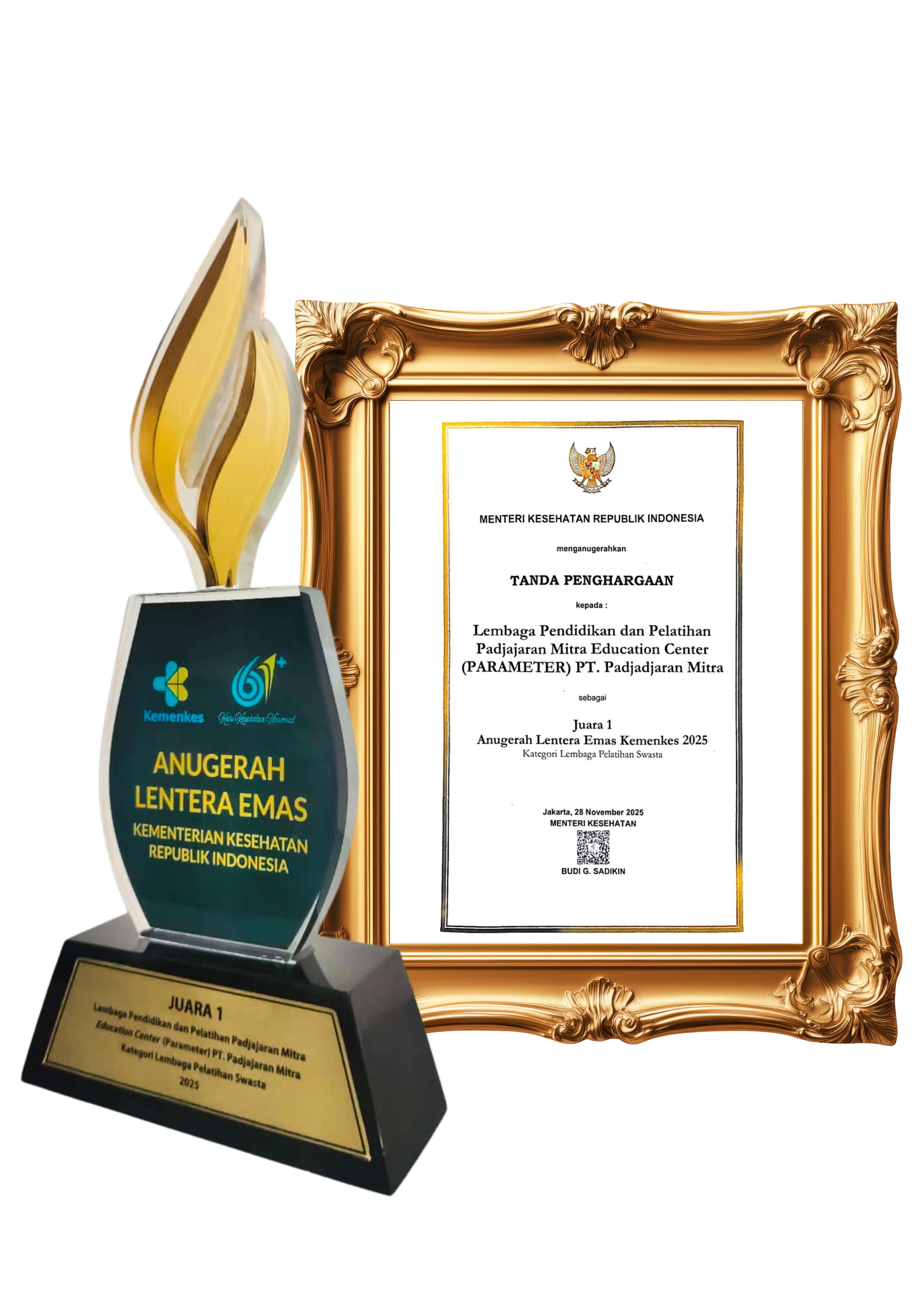 PENGHARGAAN ANUGERAH LENTERA EMAS KEMENKES 2025